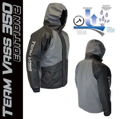 Team Vass 350 Winter Lined Waterproof Jacket Edition 2 - Grey/Black